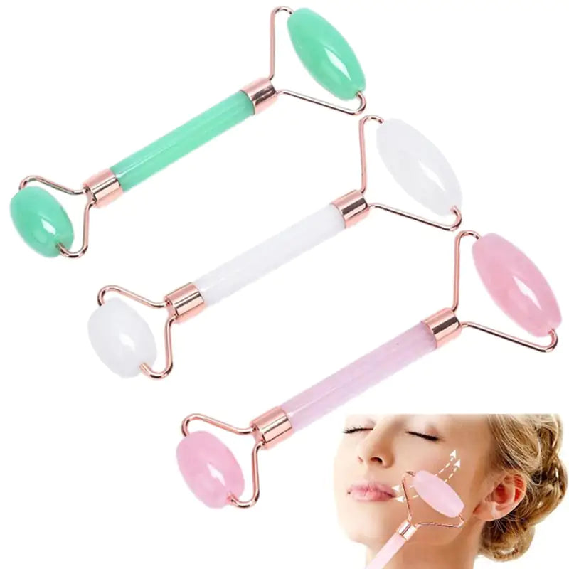 Beauty Jade - Facial Roller  My Store Pink None 