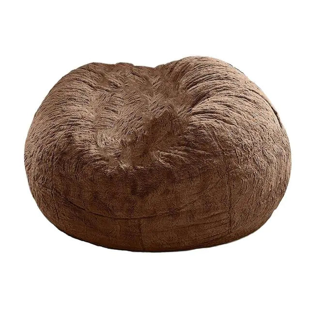 Giant Fluffy Fur Bean Bag  My Store Coffee 150x75cm 