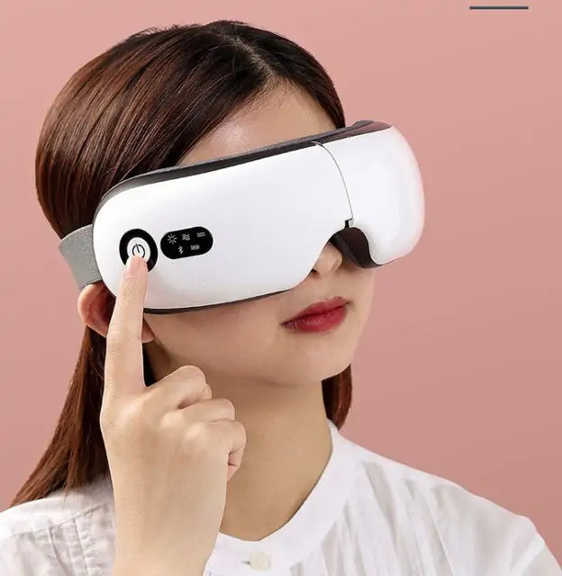 Foldable Eye Protection and Massager  My Store White Bluetooth Music 