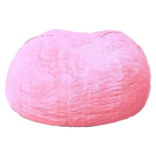 Giant Fluffy Fur Bean Bag  My Store Pink 150x75cm 