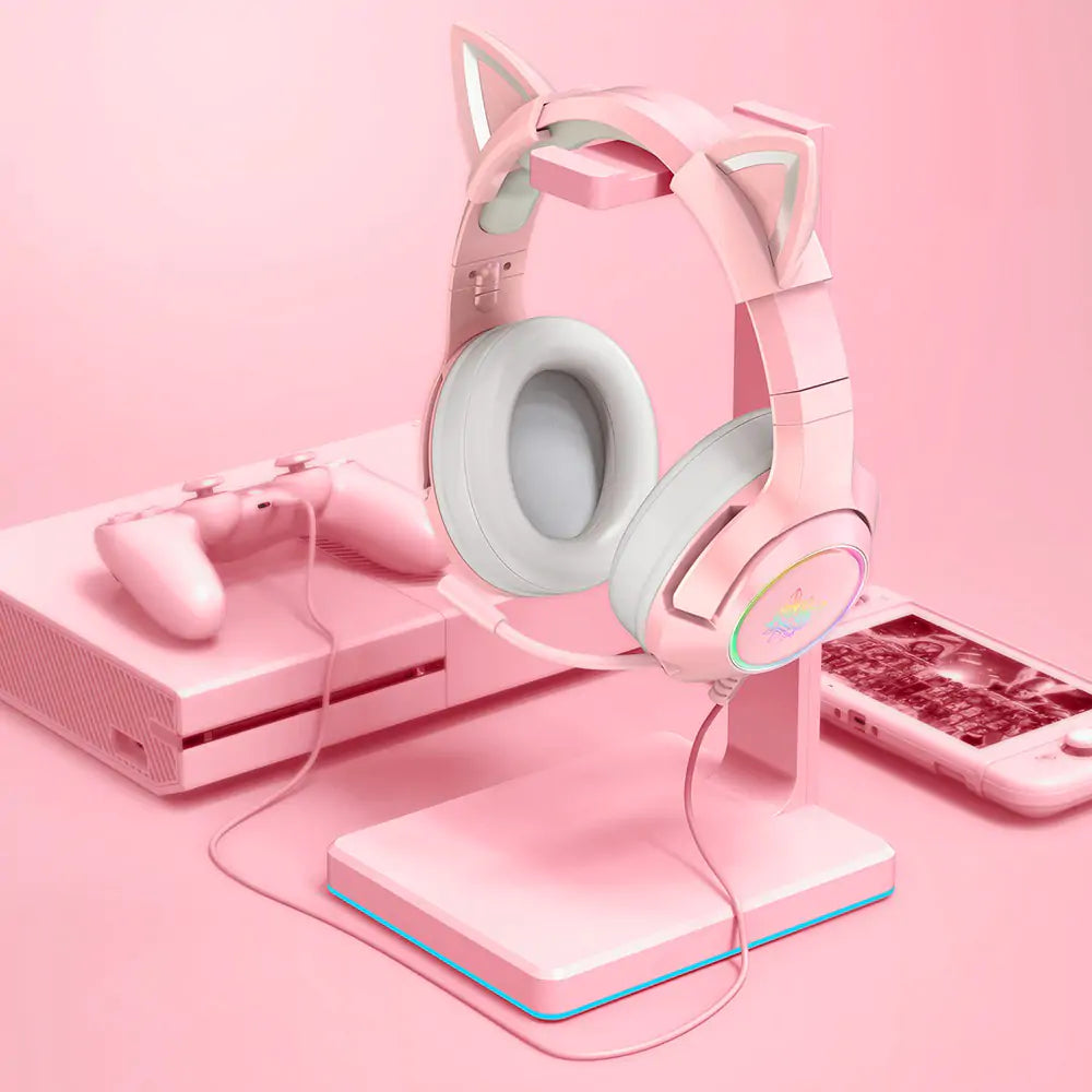 Cute Cat Ear Headphone with Mic  My Store   