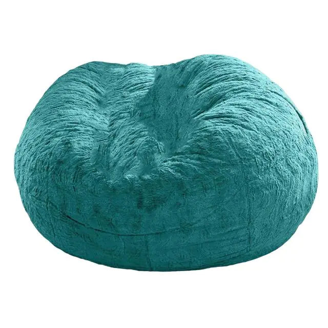 Giant Fluffy Fur Bean Bag  My Store Green 150x75cm 