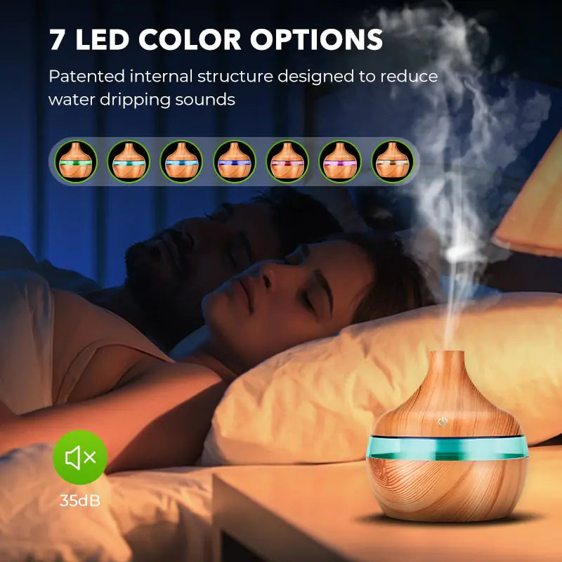 LED Wood Grain Humidifier  My Store   