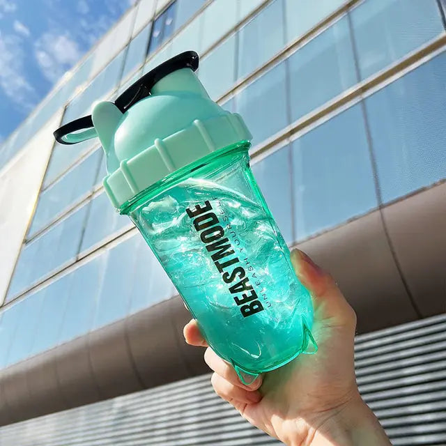 Fitness Protein Shaker Water Bottle  My Store Light Blue 560ml 