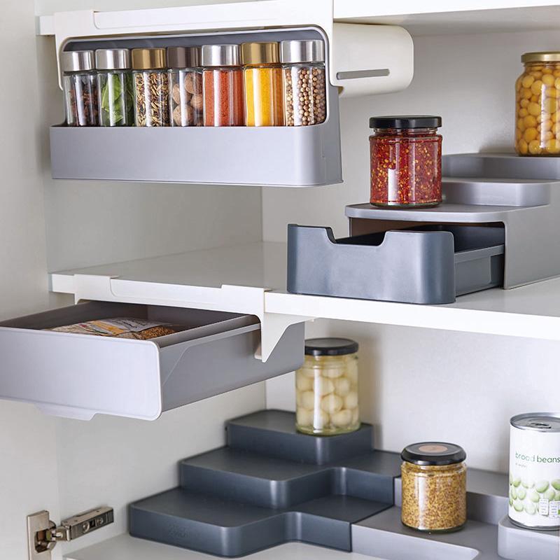 Kitchen Self-Adhesive Wall-Mounted Spice Organizer  My Store   