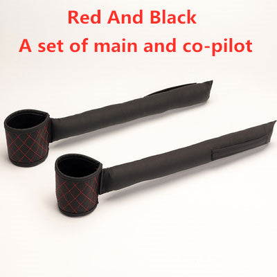 Leather Car Seat Gap Filler  My Store Red and Black 2pcs 