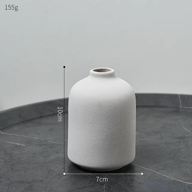 Simple Ceramic Vase  My Store White 1 7x10cm 