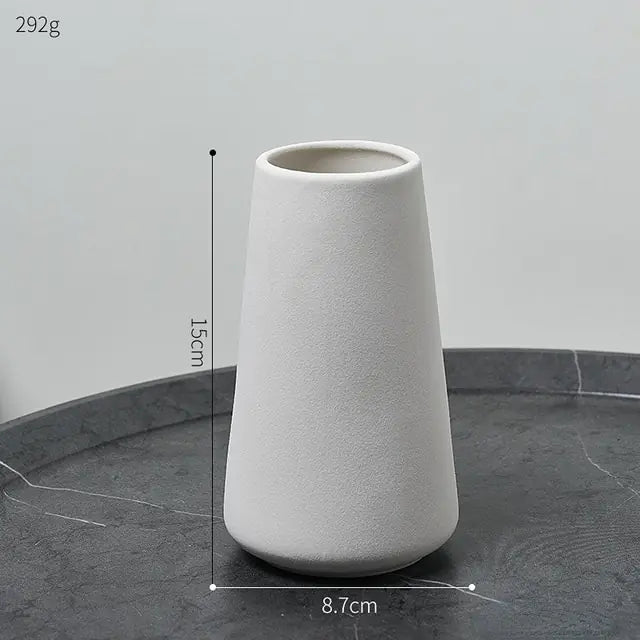 Simple Ceramic Vase  My Store White 2 6.8x12cm 