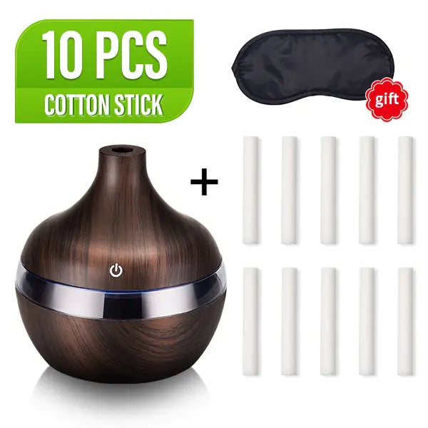 LED Wood Grain Humidifier  My Store Dark Wood Grain 10  