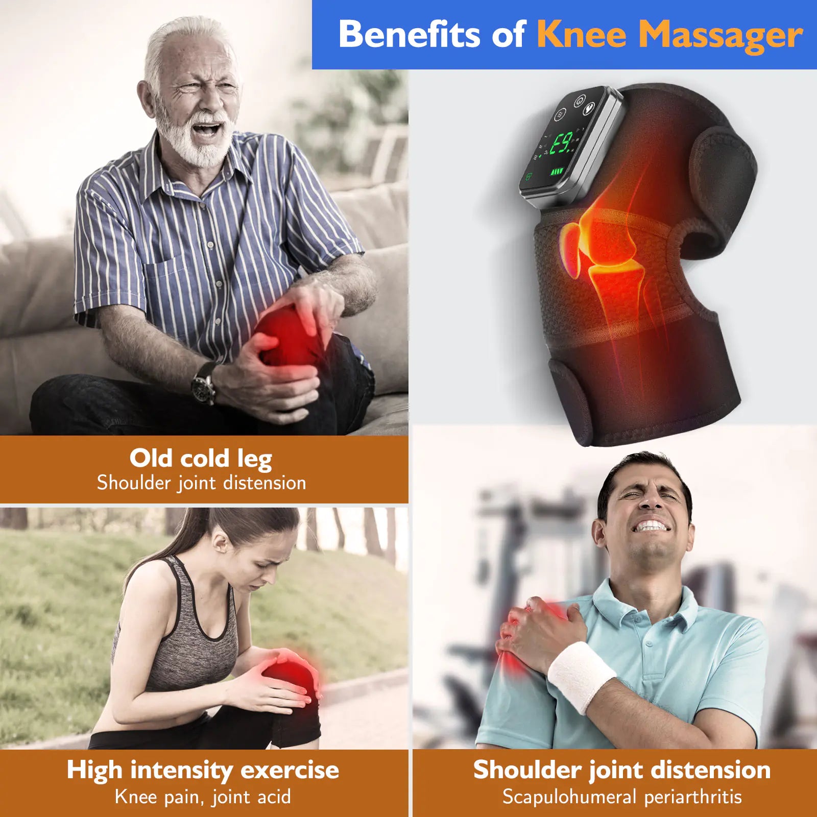 Knee Heating Massager  My Store   
