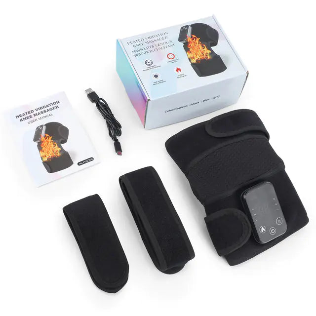 Knee Heating Massager  My Store Black Rechargeable type 