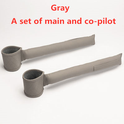 Leather Car Seat Gap Filler  My Store Gray 2pcs 