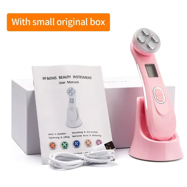 LED Facial Massage Device  My Store Pink  Small Box  
