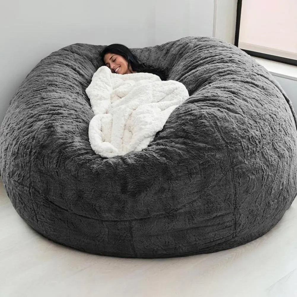 Giant Fluffy Fur Bean Bag  My Store   