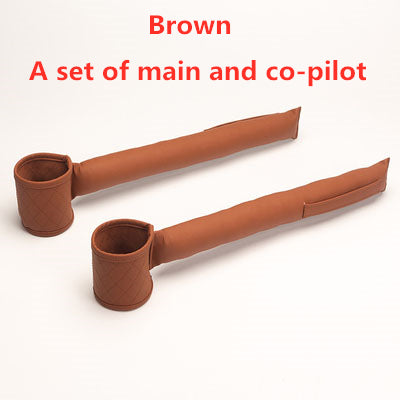 Leather Car Seat Gap Filler  My Store Brown 2pcs 